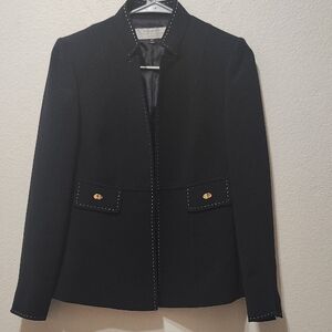 Tahari Black Blazer Fitted Suit‎ Jacket